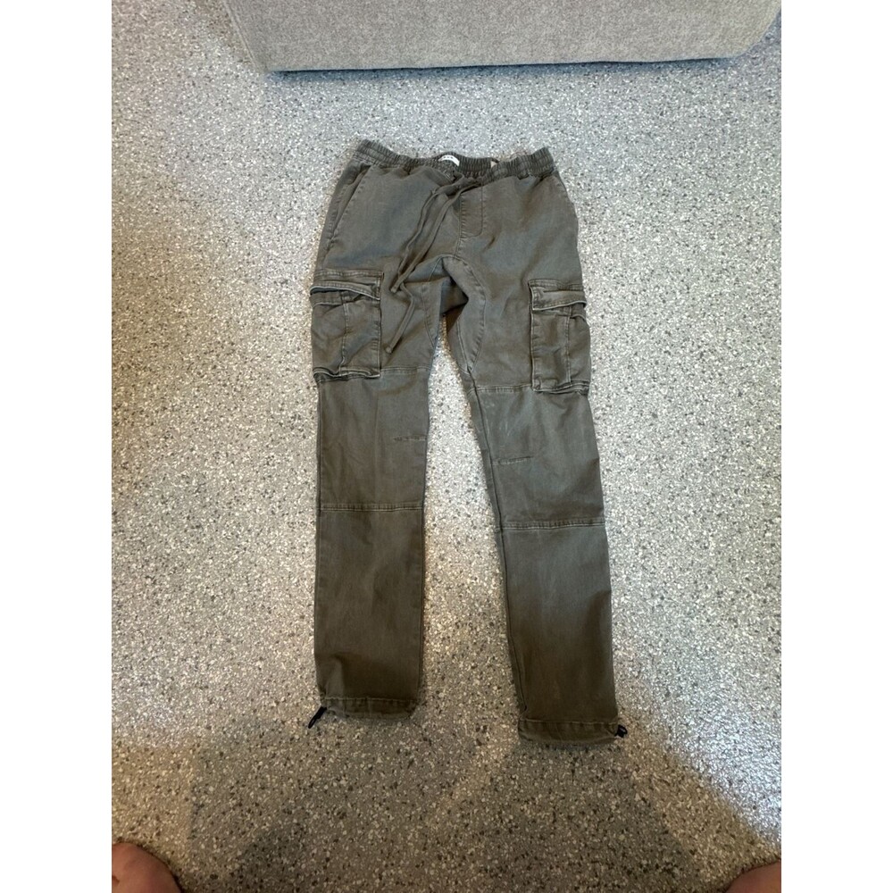 PacSun Cargo Pants Size M Olive Green Drawstring Utility Trousers